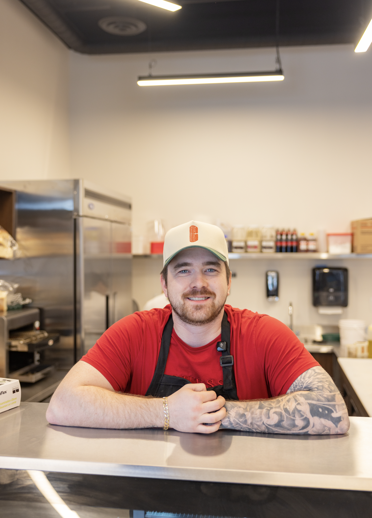 Austin — behind the counter